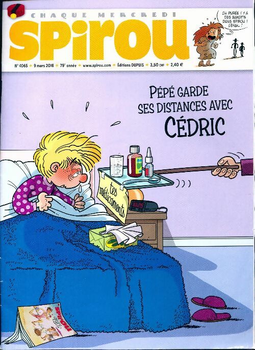 Spirou n°4065 : Pépé garde ses distances avec Cédric - Collectif - Livre