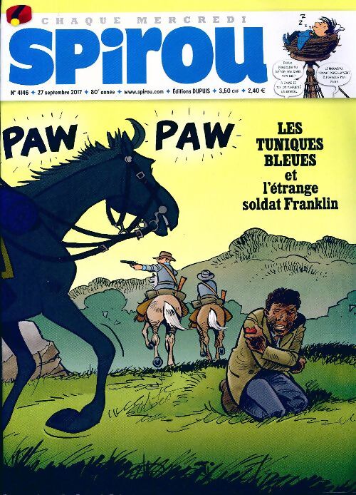 Spirou n°4146 : Les Tuniques bleues et l'étrange soldat Franklin - Collectif - Livre