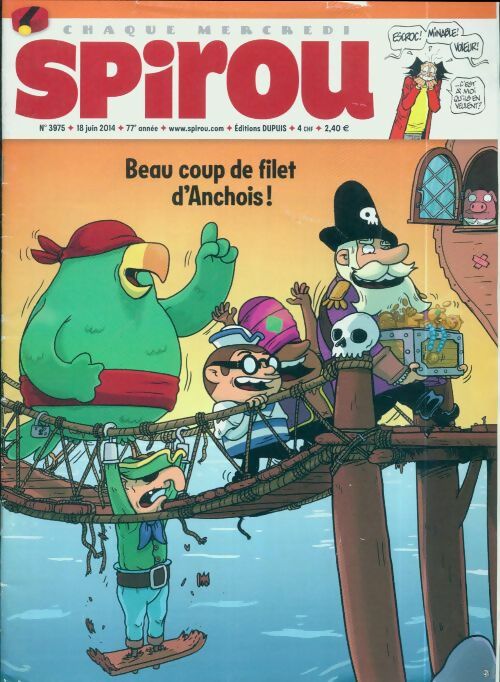Spirou n°3975 : Beau coup de filet d'anchois ! - Collectif - Livre