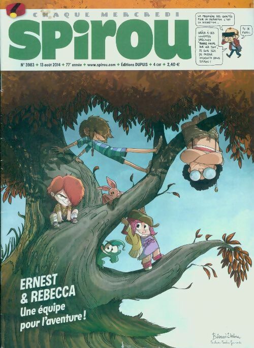 Spirou n°3983 : Ernest & Rebecca. Une équipe pour l'aventure ! - Collectif - Livre