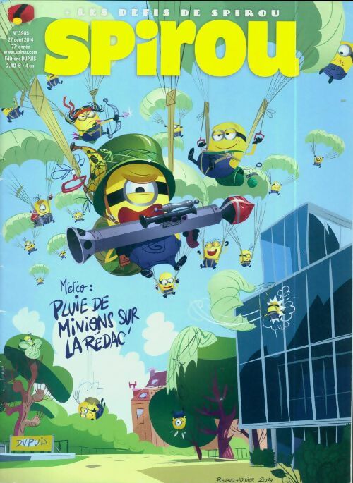 Spirou n°3985 : Météo : Pluie de minions sur la rédac' - Collectif - Livre