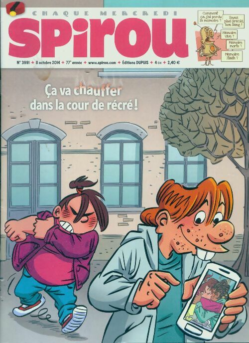 Spirou n°3991 : Ca va chauffer dans la cour de récré ! - Collectif - Livre