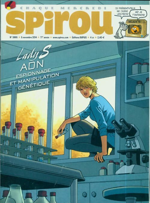 Spirou n°3995 : Ladys S : ADN, espionnage et manipulation génétique - Collectif - Livre