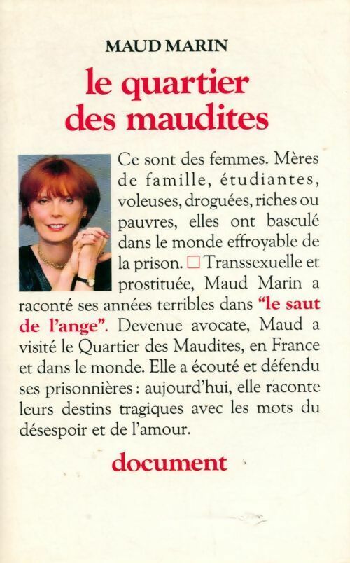 Le quartier des maudites - Marin Maud - Livre
