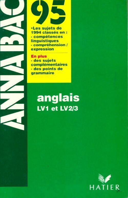 Anglais LV1et LV2/3 1995 - Collectif - Livre