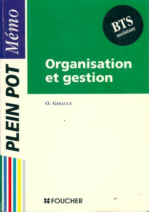 Organisation et gestion BTS - O. Girault - Livre