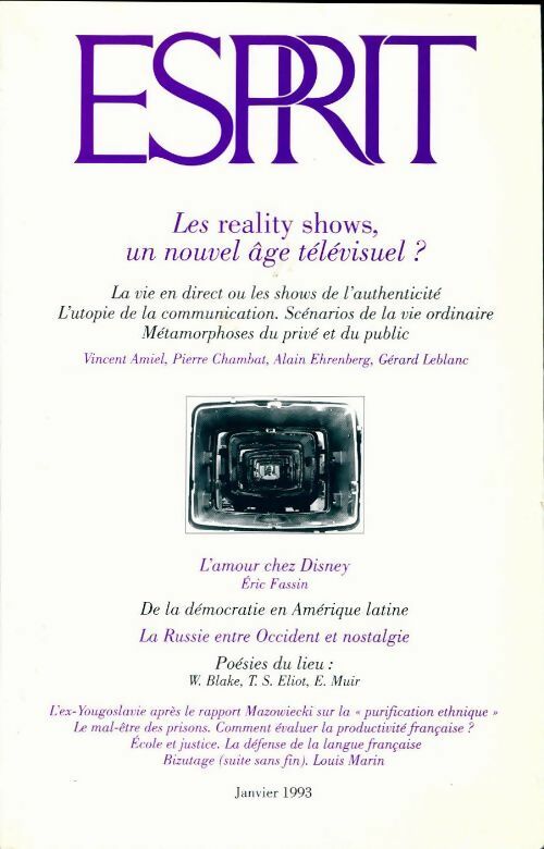 Esprit n°188 - Collectif - Livre