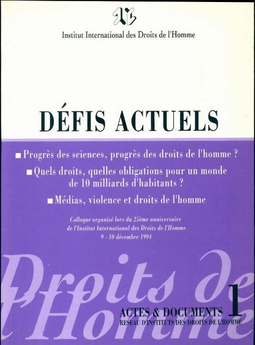 Défis actuels - Collectif - Livre