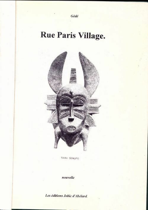 Rue paris village - Gédé - Livre