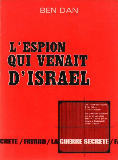 L'espion qui venait d'Israël - Ben Dan - Livre
