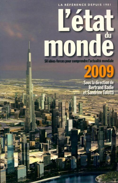 L'état du monde 2009 - Sandrine Tolotti - Livre