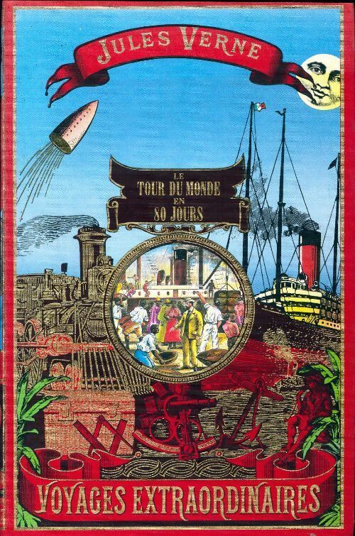 Le tour du monde en 80 jours - Jules Vernes - Livre