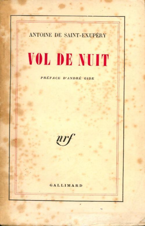 Vol de nuit - Antoine De Saint Exupéry - Livre