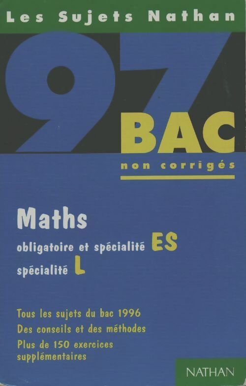 Maths obligatoire et spécialité ES, spécialité L - Collectif - Livre