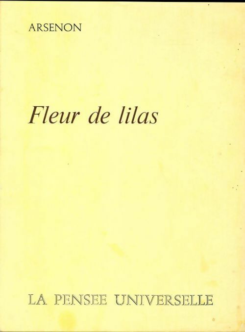 Fleurs de lilas - Arsenon - Livre