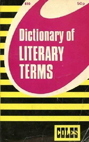 Dictionary of literary terms - J.R. Harmsworth - Livre
