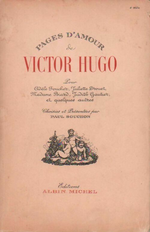 Pages d'amour de Victor Hugo - Paul Souchon - Livre