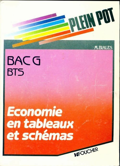 Économie en tableaux et schémas Bac G, BTS - Michel Bialès - Livre
