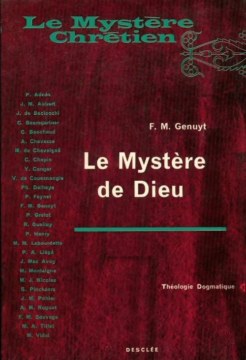 Le mystère de Dieu - Collectif - Livre
