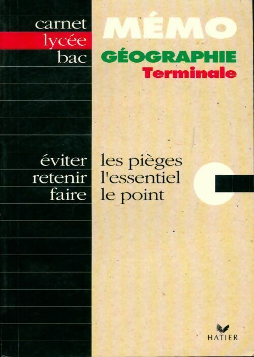 Géographie Terminale - Catherine Barret - Livre