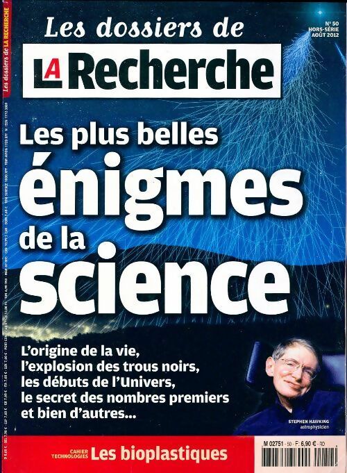 Les dossiers de la recherche n°50 : Les plus belles énigmes de la science - Collectif - Livre