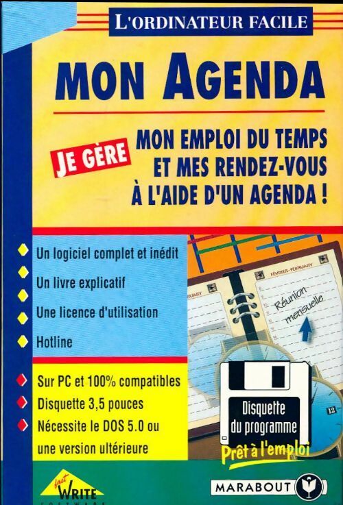 Mon agenda. L'ordinateur facile - Inconnu - Livre