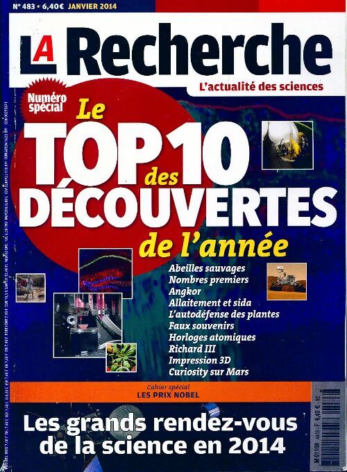 La recherche n°483 : Le top 10 des découvertes le l'année - Collectif - Livre