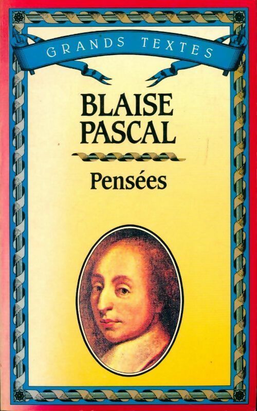 Pensées - Pascal - Livre