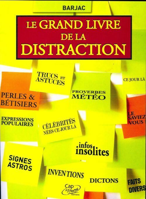 Le grand livre de la distraction - Barjac - Livre