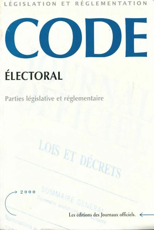 Code électoral - Collectif - Livre