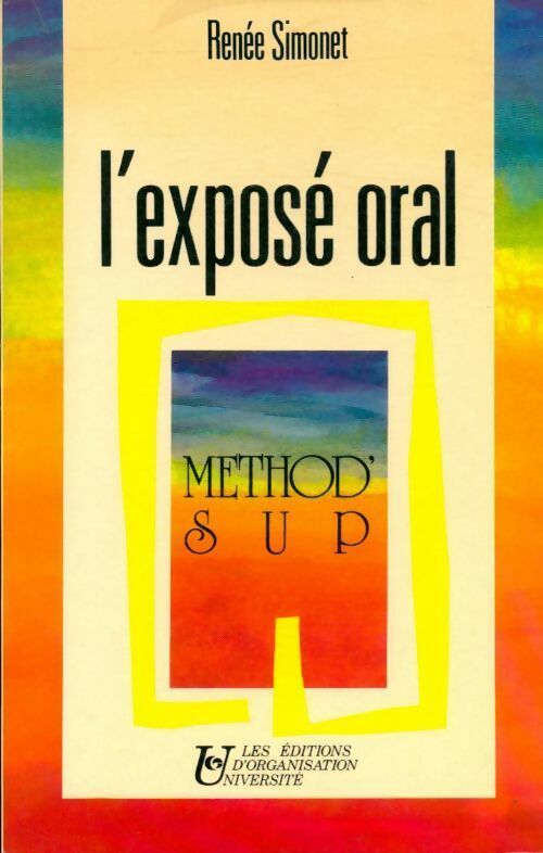 L'exposé oral - Jean Simonet - Livre