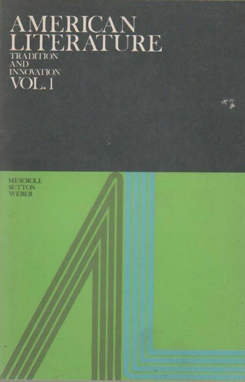 American literature Tome I - Collectif - Livre