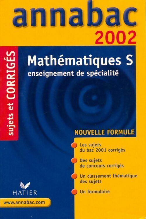 Mathématiques Terminale S. Enseignement spécialisé corrigés 2002 - Richard Bréhéret - Livre