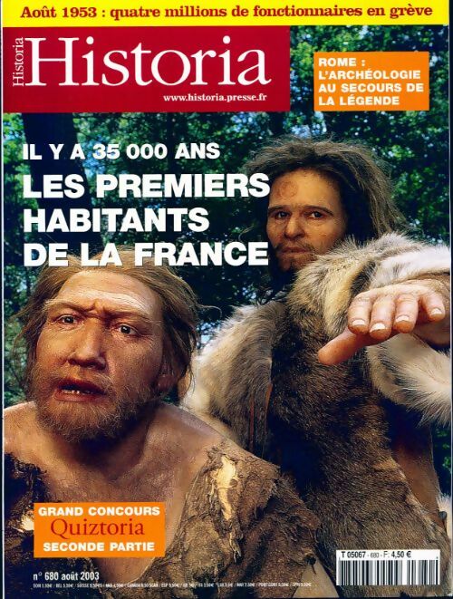 Historia n°680 : Il y a 35000 ans les premiers habitants de la France - Collectif - Livre