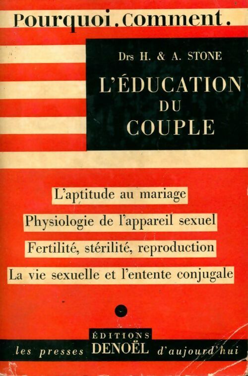 L'éducation du couple - H. Stone - Livre