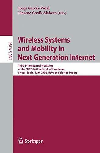 Wireless systems and mobility in next generation internet - Jorge Garcia-Vidal, Llorenç Cerda-Alabern - Livre
