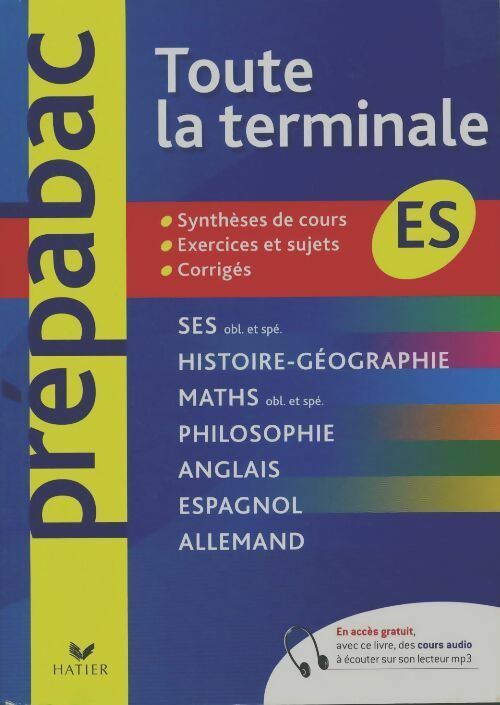 Toute la Terminale ES - Jean-Claude Drouin - Livre