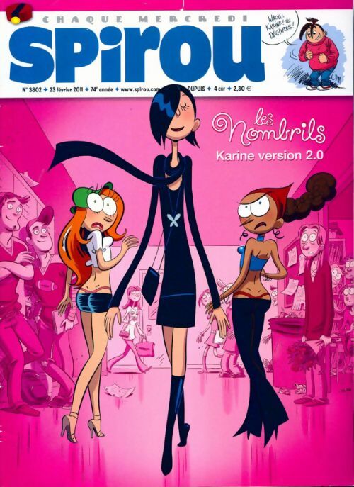 Spirou n°3802 : Les nombrils. Karine version 2.0 - Collectif - Livre