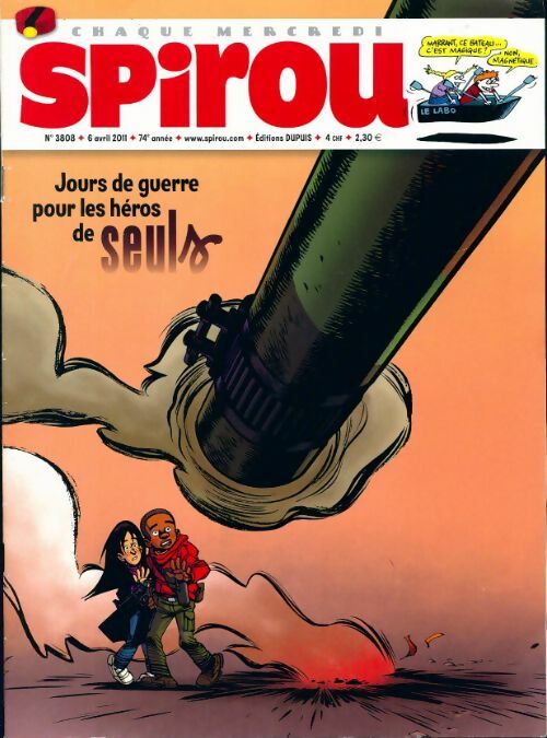 Spirou n°3808 : Jours de guerre pour les héros de seuls - Collectif - Livre