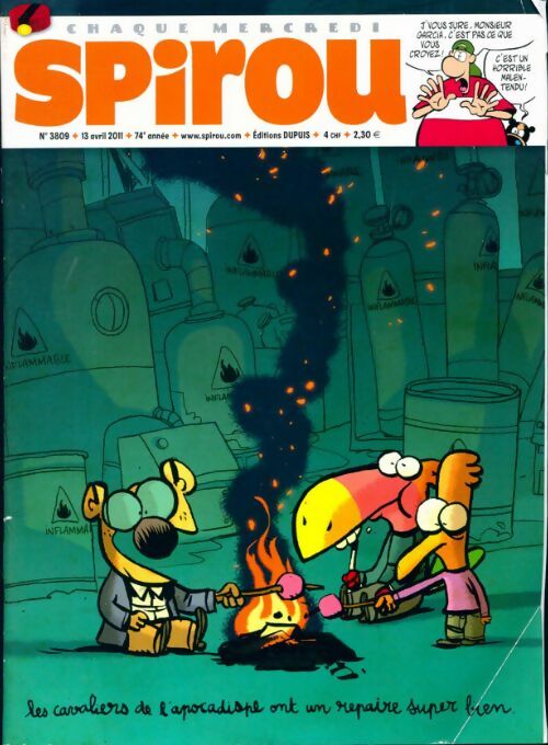 Spirou n°3809 : Les cavaliers de l'apocalypse ont un repaire super bien - Collectif - Livre
