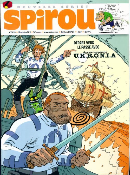 Spirou n°3835 : Départ vers le passé avec UKRONIA - Collectif - Livre