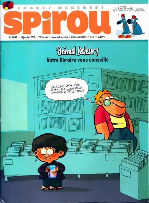 Spirou n°3849 : Animal lecteur ! - Collectif - Livre