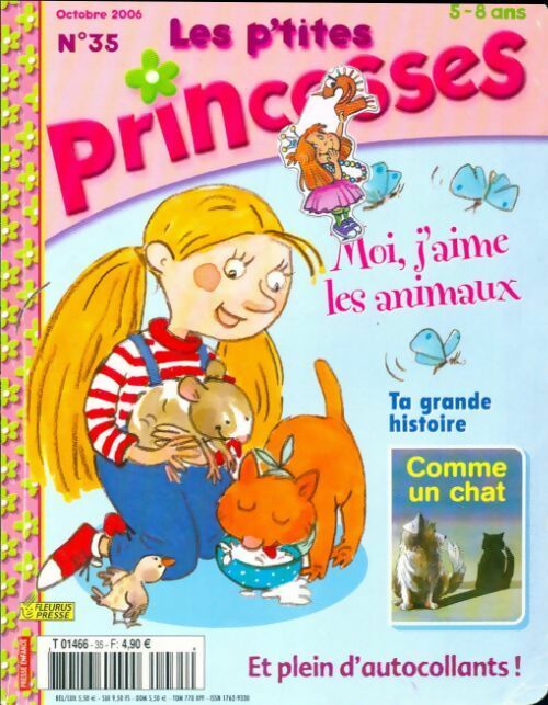 Les p'tites princesses n°35 : Moi j'aime les animaux / Comme un chat - Collectif - Livre