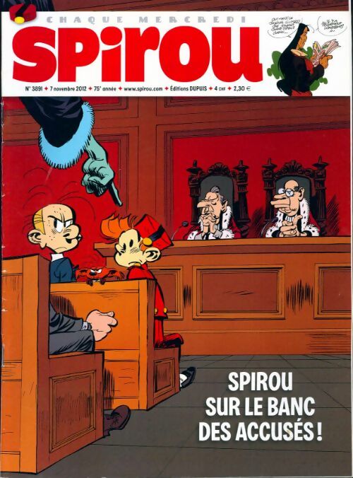 Spirou n°3891 : Spirou sur le banc des accusés - Collectif - Livre