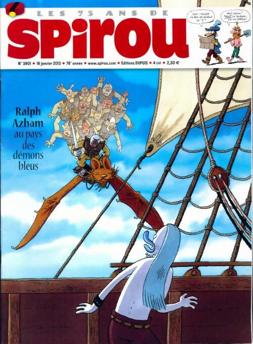 Spirou n°3901 : Ralph Azham au pays des démons bleus - Collectif - Livre