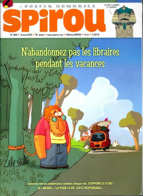 Spirou n°3931 : N'abandonnez pas les libraires pendant les vacances - Collectif - Livre
