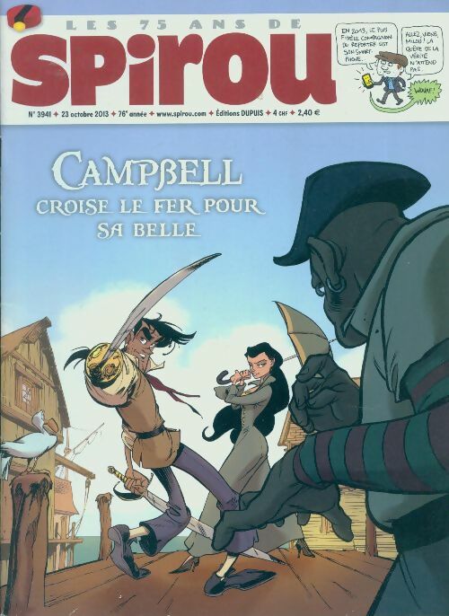 Spirou n°3941 : Campbell croise le fer pour sa belle - Collectif - Livre