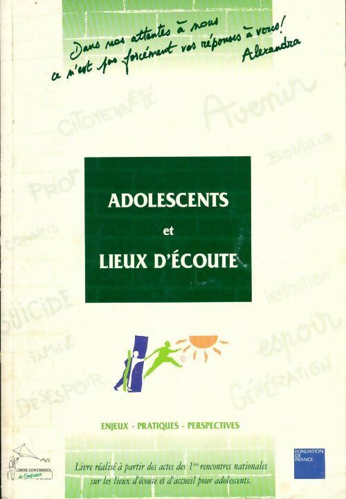 Adolescents et lieux d'écoute - Collectif - Livre