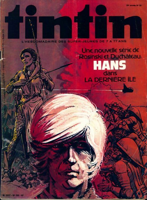 Tintin n°256 : Hans dans la dernière île - Collectif - Livre