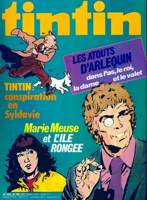 Tintin n°284 : Les atouts d'Arlequin - Collectif - Livre